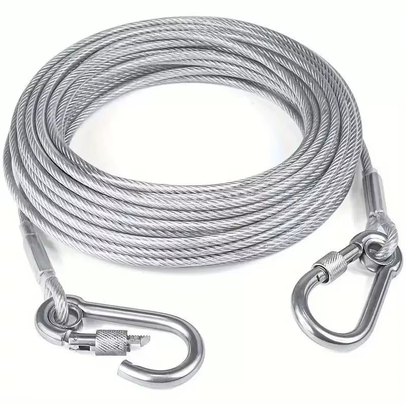 Outdoor Furniture Rope - 1pc 2/5/10 メートル多用途物干しロープステンレス鋼ロープ屋外キャンプ用牽引ロープ肥厚犬ペットリーシュ