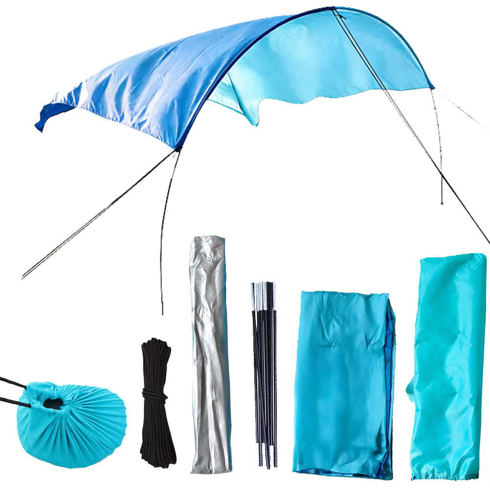 Sun Sail Shade - ポータブルビーチキャノピーテント軽量日よけシェルターUV保護防水家族用屋外キャンプピクニック500*300cm