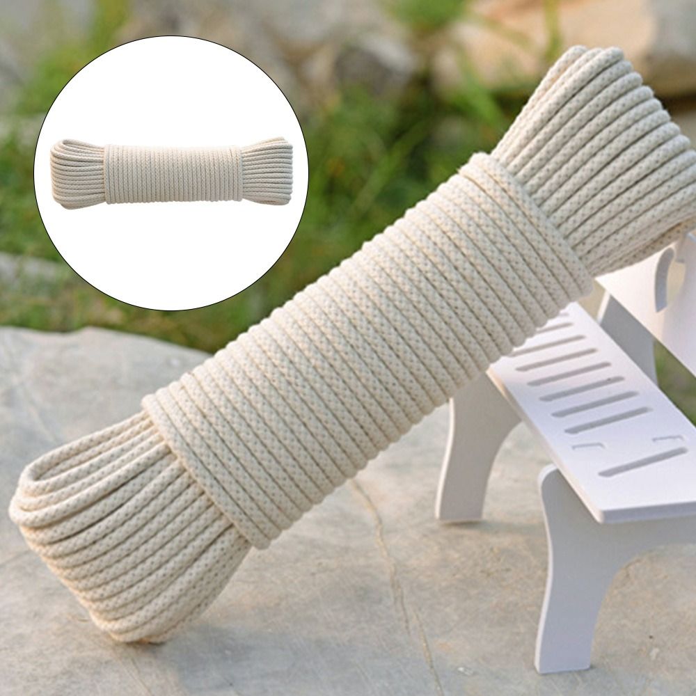 Outdoor Furniture Rope - 再利用可能な丈夫な綿ロープ 柔らかい物干しロープ 結束ロープ 屋外用