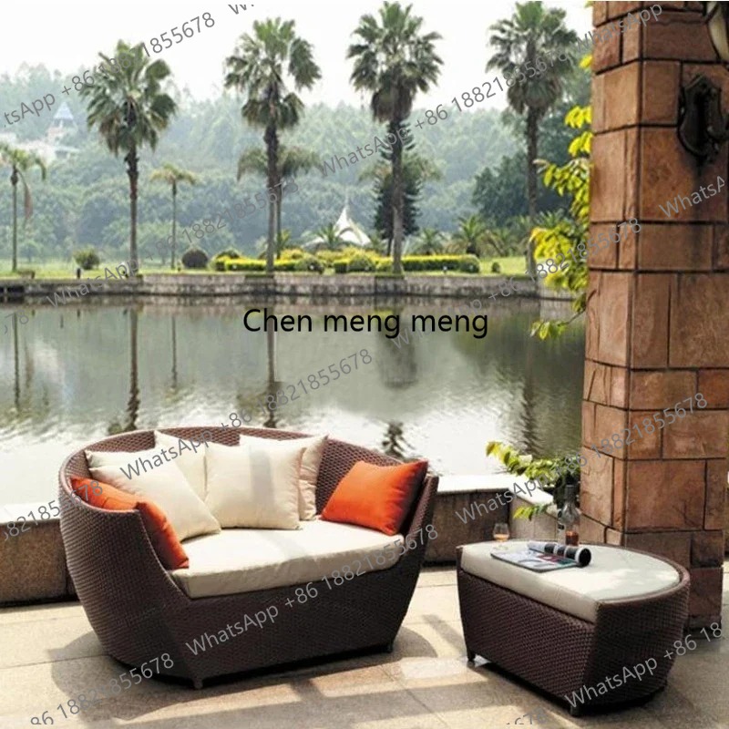 Outdoor Furniture Japanese Style - シンプルさレジャー和風ガーデンソファ高級オリジナリティモダンガーデンソファデザイナー屋外家具ディヴァーノ