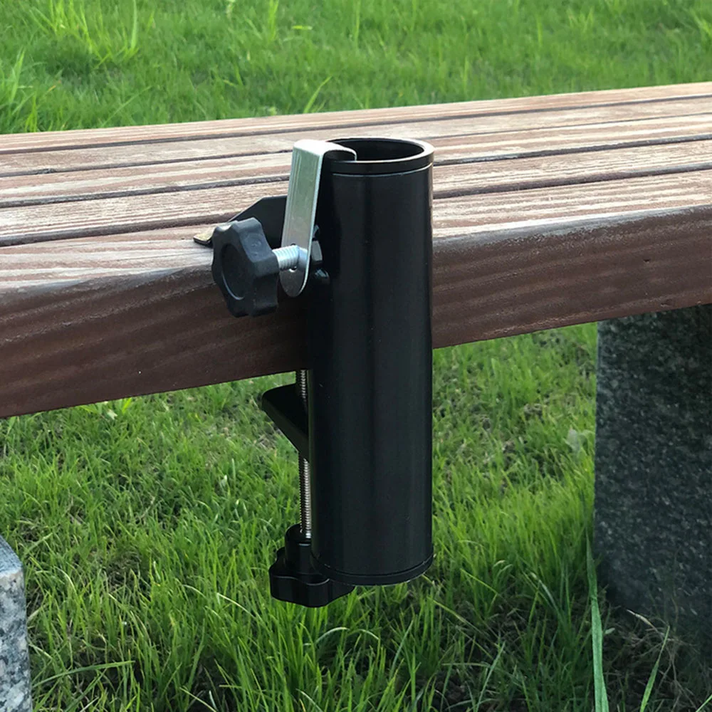 Outdoor Furniture Durable - アンチスリップビーチパラソルマウントクランプ固定ホルダー耐久性のある屋外家具傘固定クリップポータブルパティオサンシェードブラケット