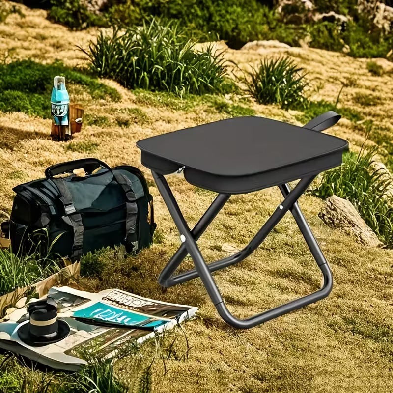 Outdoor Furniture Diy Plans - ポータブル折りたたみ式バックパックスツール軽量キャンプピクニック釣り用椅子メッシュバッグ付きアウトドアアドベンチャーシートハイキング旅行用