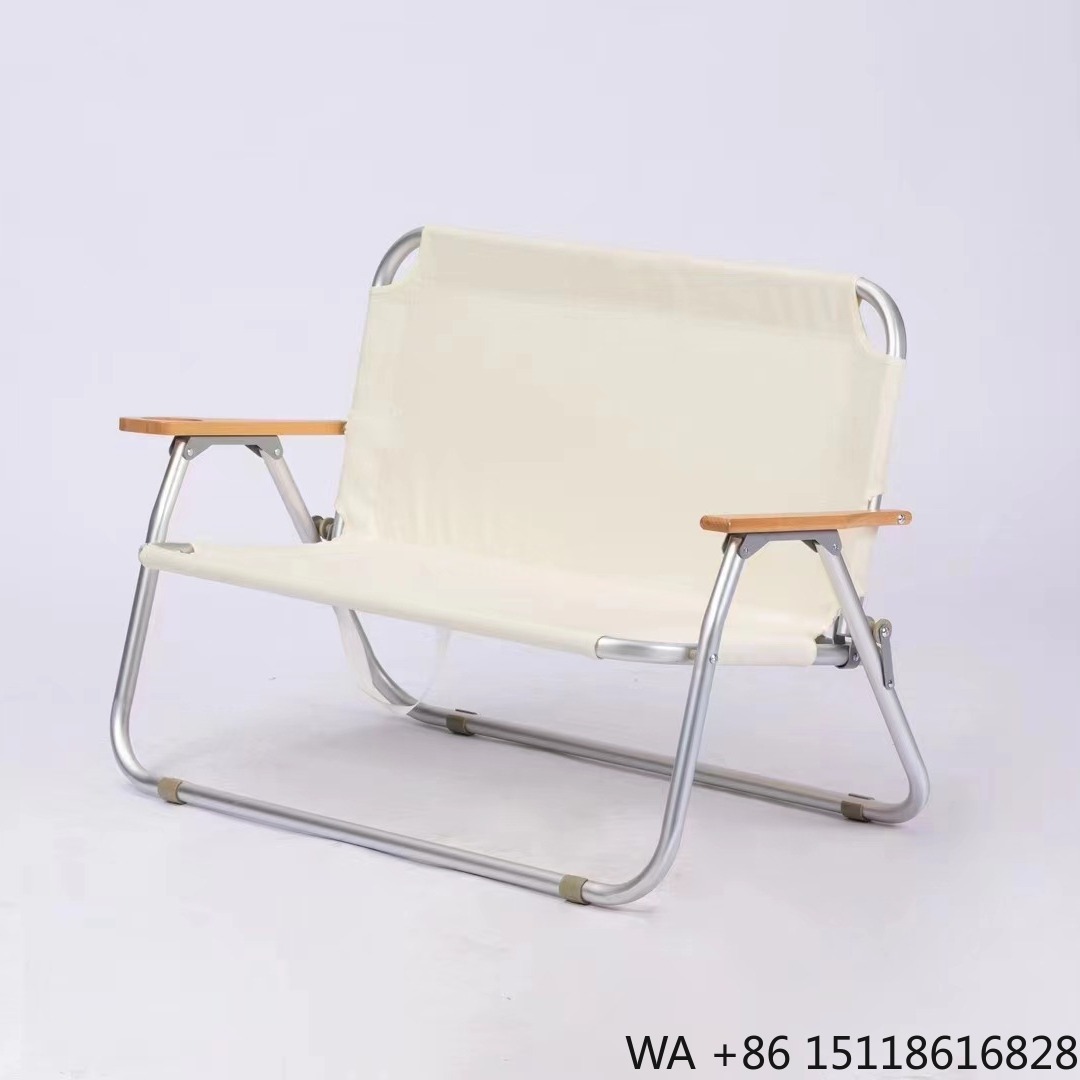 Outdoor Furniture Recliner Set - 卸売 アウトドア 2人用 折りたたみ式 耐久性のあるダブルシートビーチチェア 折りたたみ式ガーデンベンチ