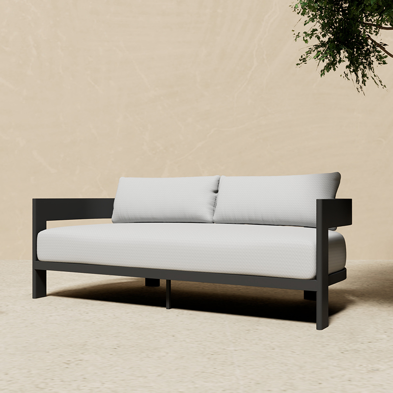 モダンなアルミ製屋外ソファセット、L字型ラウンジチェア、ガー - Outdoor Furniture Durable のレビューと価格