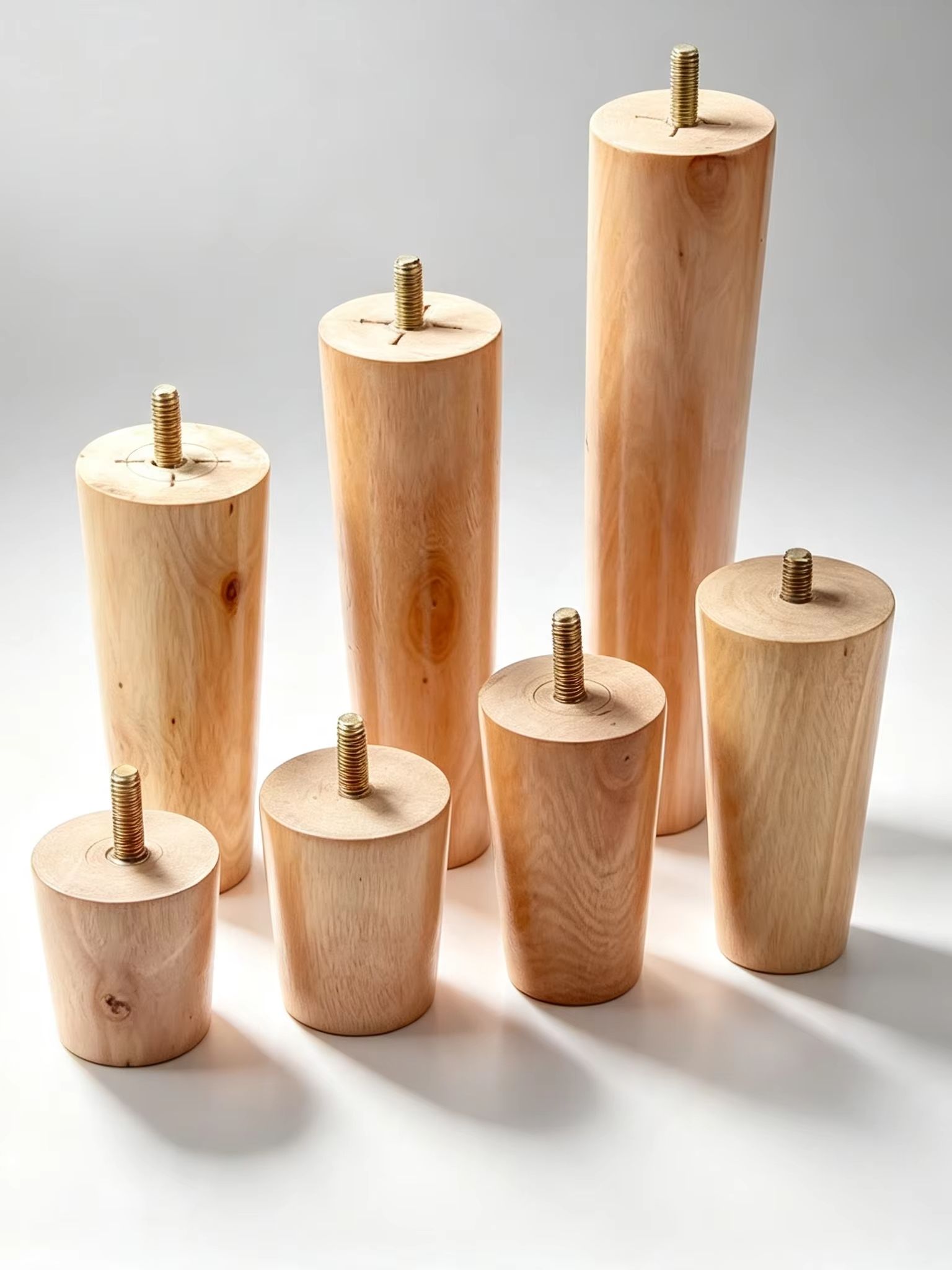 4本組無垢材家具脚、天然木色の北欧風円錐形交換脚、ソファ、ベ - Adirondack Chair Wood のレビューと価格