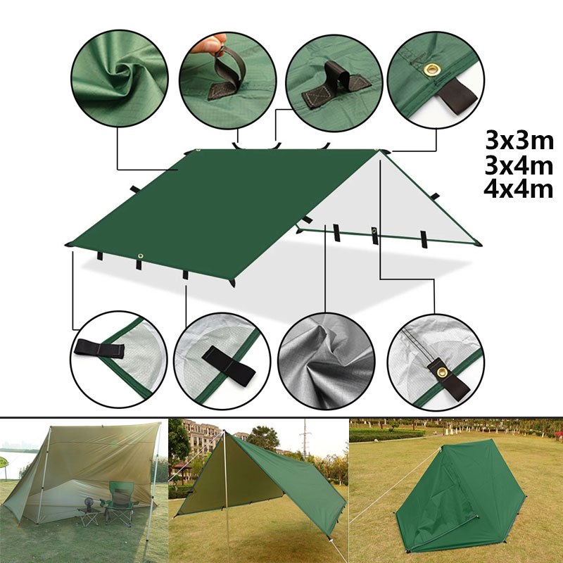 屋外の日よけ,キャンプやアウトドアアクティビティ用の防水日よ - Sun Sail Shade のレビューと価格
