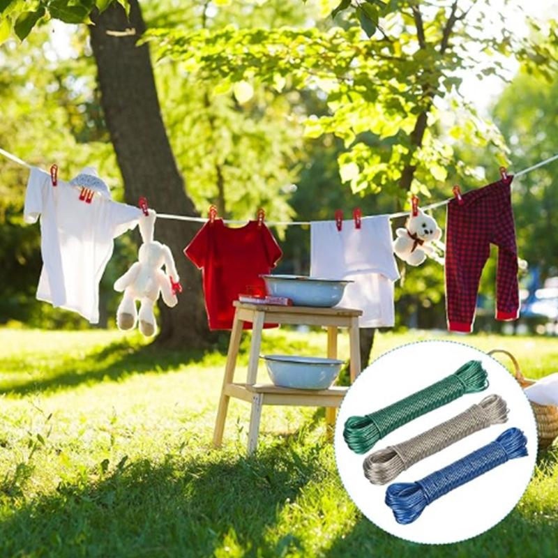 ポータブル物干しロープ 10/20/30/50 メートルガー - Outdoor Furniture Rope のレビューと価格