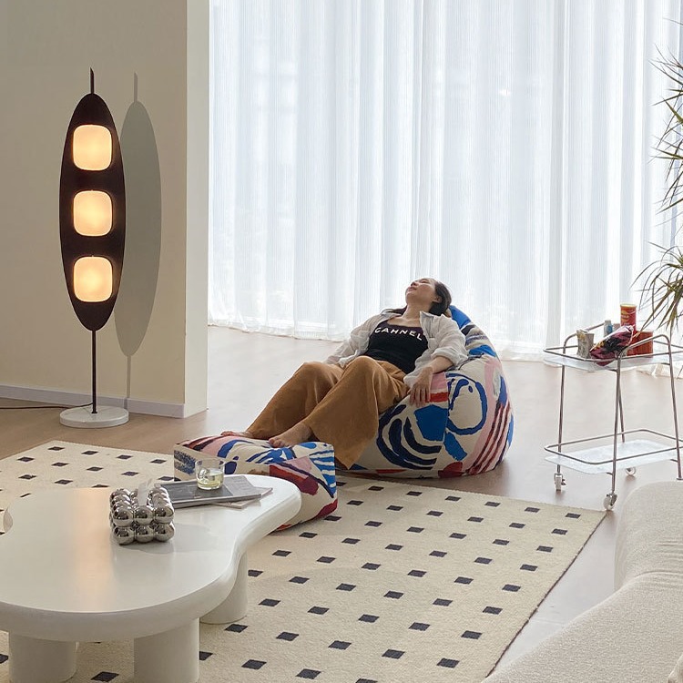 和風屋外ビーズクッションソファ、防水マリンビニール製パティオ - Outdoor Furniture Japanese Style のレビューと価格