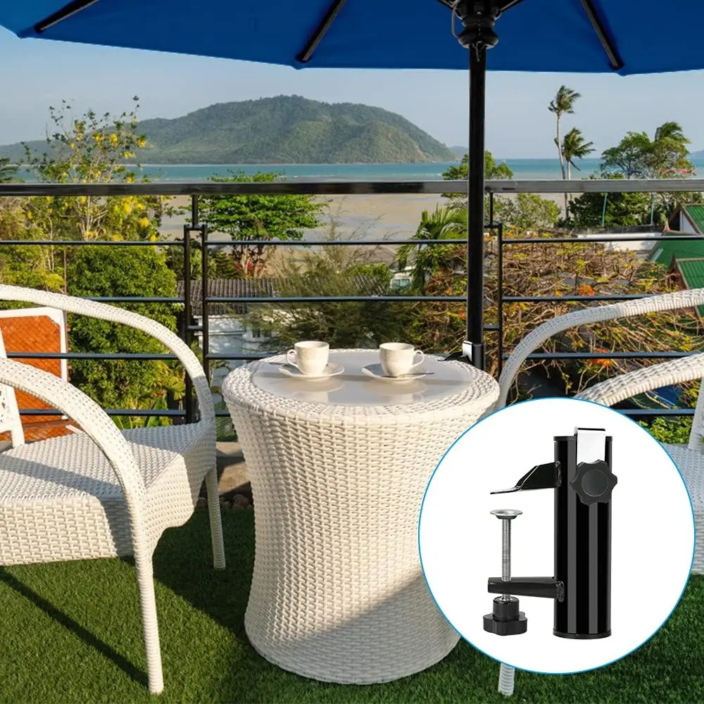 アンチスリップビーチパラソルマウントクランプ固定ホルダー耐久 - Outdoor Furniture Durable のレビューと価格