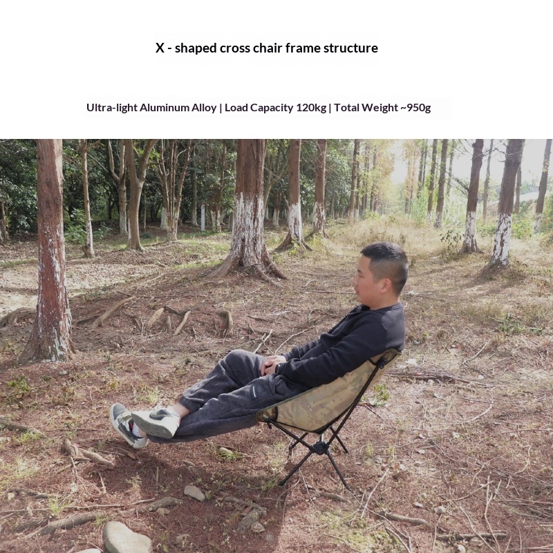 迷彩柄モダンムーンチェア屋外家具キャンプレジャー釣り用背もた - Outdoor Furniture Recliner Set のレビューと価格
