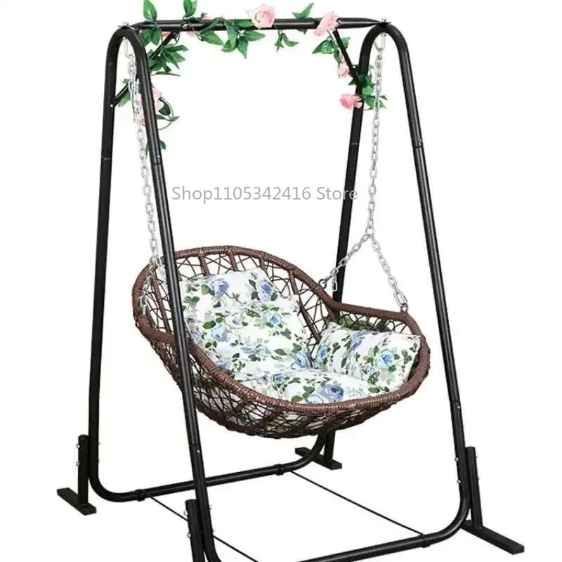 シングルラタンハンギングバスケットチェア子供用スイング屋内屋 - Outdoor Furniture Rattan のレビューと価格