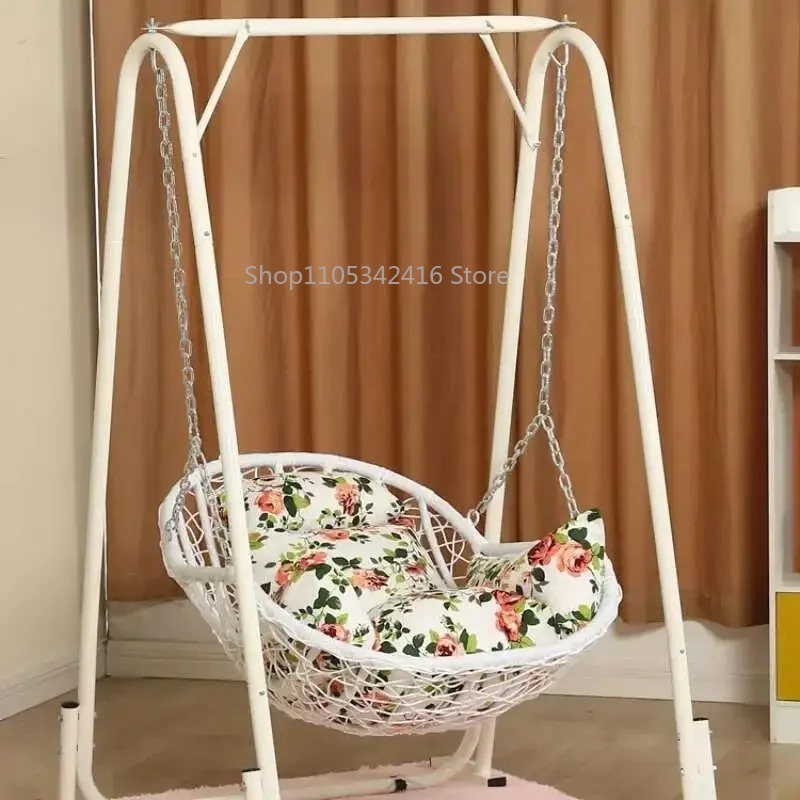 シングルラタンハンギングバスケットチェア子供用スイング屋内屋 - Outdoor Furniture Rattan のレビューと価格