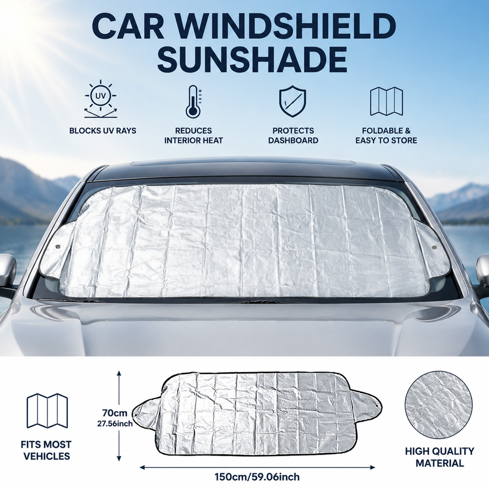 屋外駐車用カーウィンドシールドプロテクター 効果的な日よけ  - Sun Sail Shade のレビューと価格