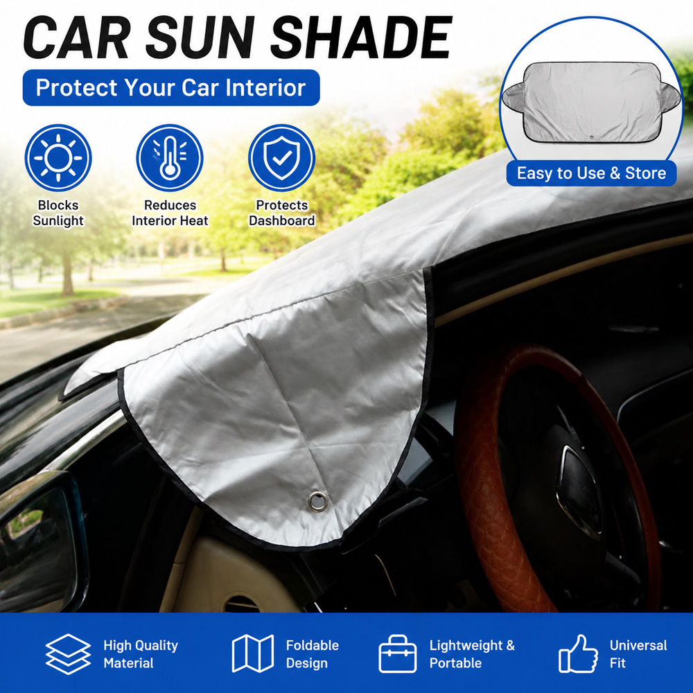 屋外駐車用カーウィンドシールドプロテクター 効果的な日よけ  - Sun Sail Shade のレビューと価格