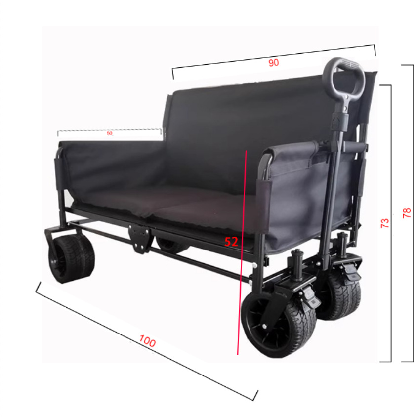 JXFT多機能四輪メタル屋外折りたたみワゴンリクライニングソ - Outdoor Furniture Recliner Set のレビューと価格