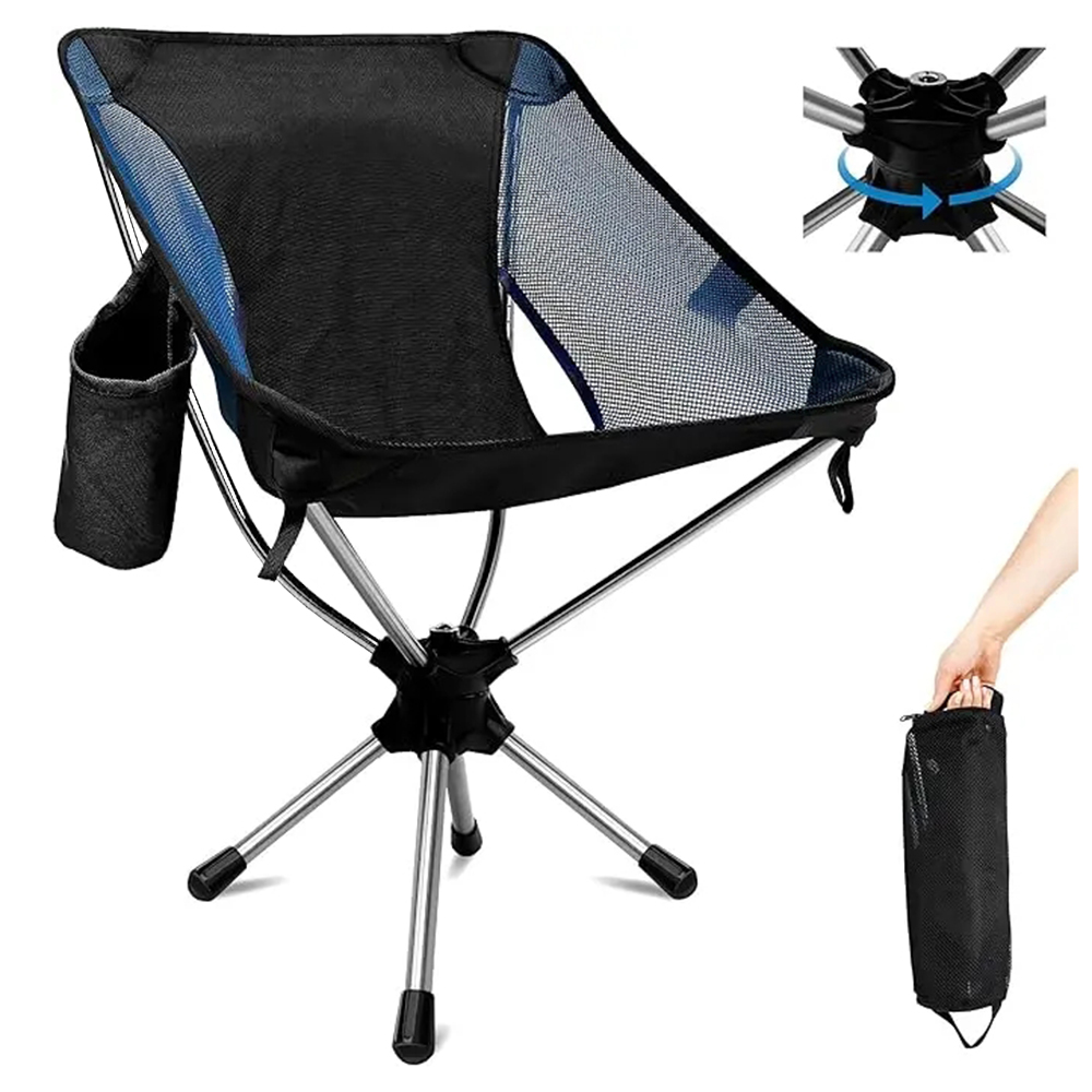 折りたたみ式キャンプチェア360 °   大人用回転式スイベ - Outdoor Furniture Diy Plans のレビューと価格