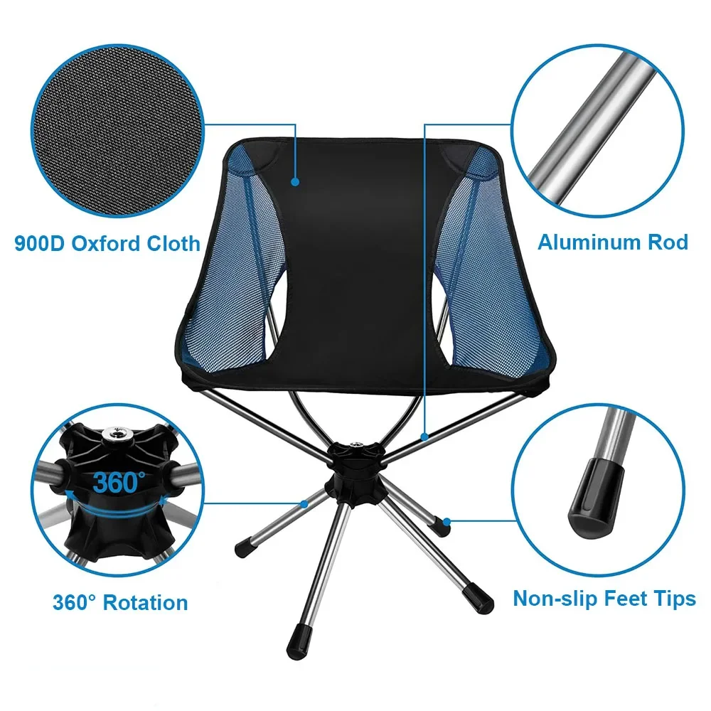 折りたたみ式キャンプチェア360 °   大人用回転式スイベ - Outdoor Furniture Diy Plans のレビューと価格