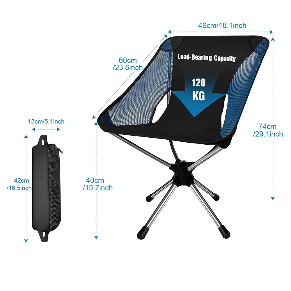 折りたたみ式キャンプチェア360 °   大人用回転式スイベ - Outdoor Furniture Diy Plans のレビューと価格