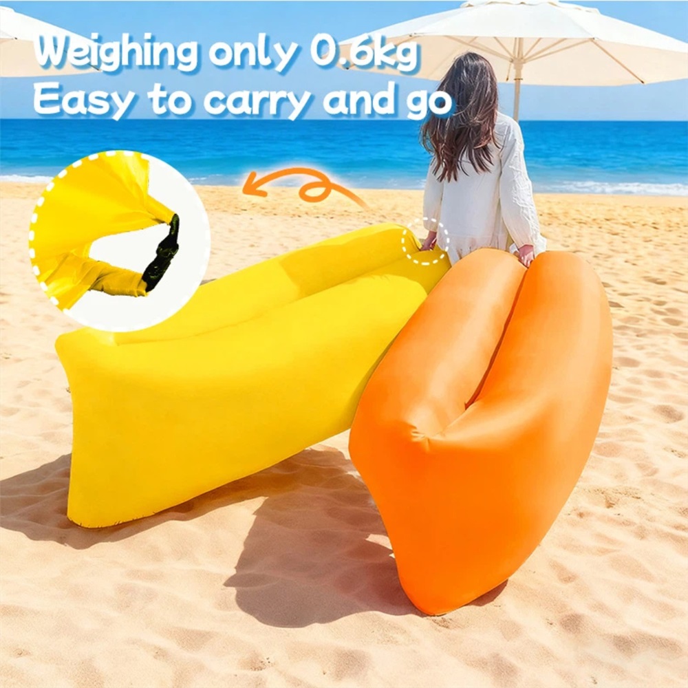 ポータブルエアソファ防水高速膨張式ラウンジャービーチキャンプ - Outdoor Furniture Durable のレビューと価格