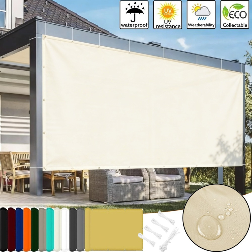 パーゴラ日よけシェードセイル、グロメット付き防水シェードクロ - Sun Sail Shade のレビューと価格