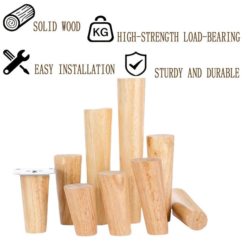 4個の木製家具の脚、斜めとストレートのデザイン、滑り止めの耐 - Adirondack Chair Wood のレビューと価格