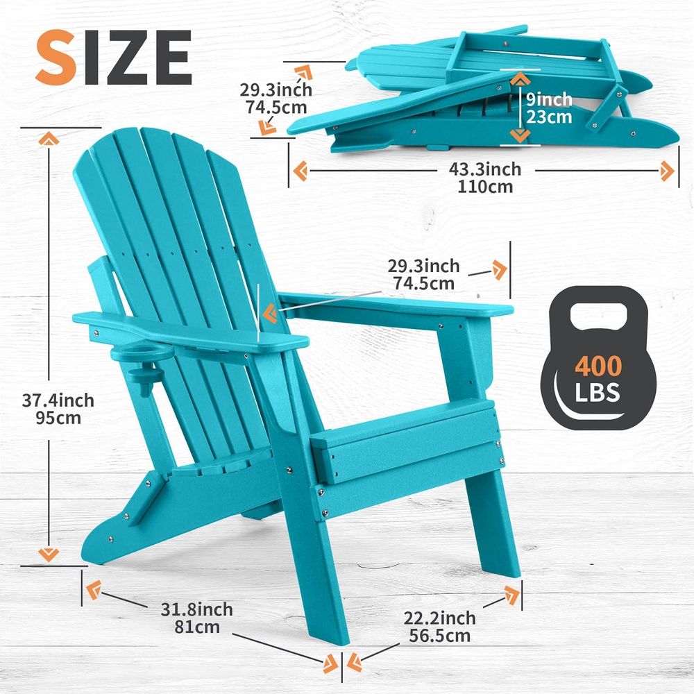 耐久性のあるHDPE折りたたみ式アディロンダックチェアとファ - Adirondack Chair Wood のレビューと価格