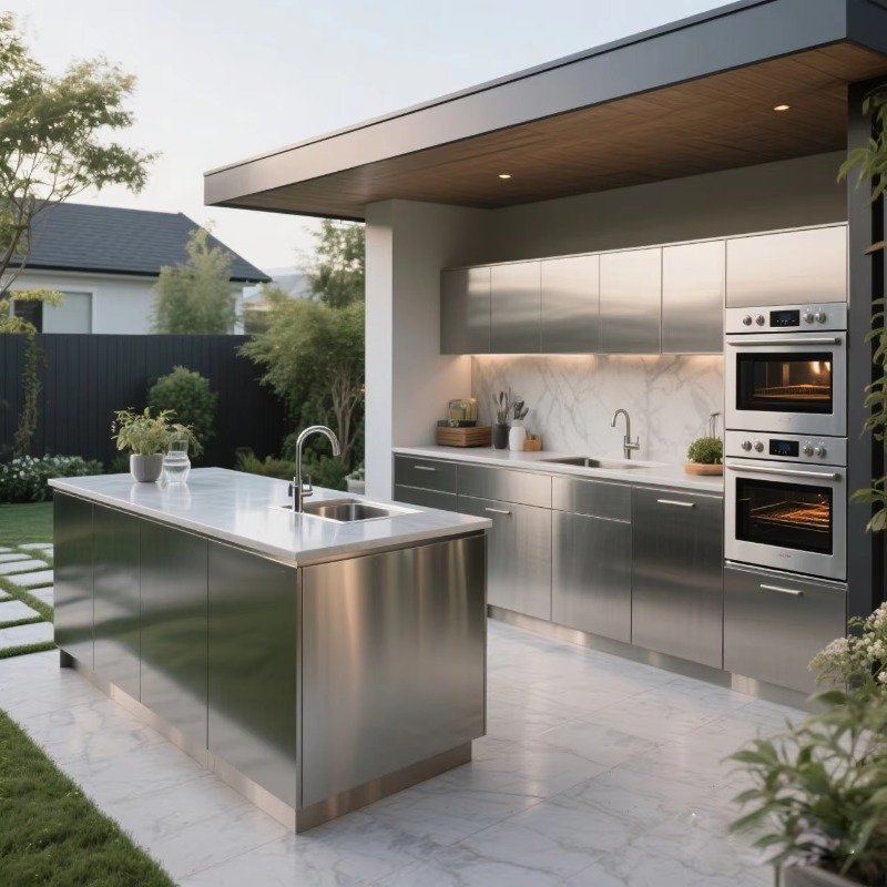 耐久性のあるステンレス製キッチンキャビネット、簡単設置の屋外 - Outdoor Furniture Durable のレビューと価格