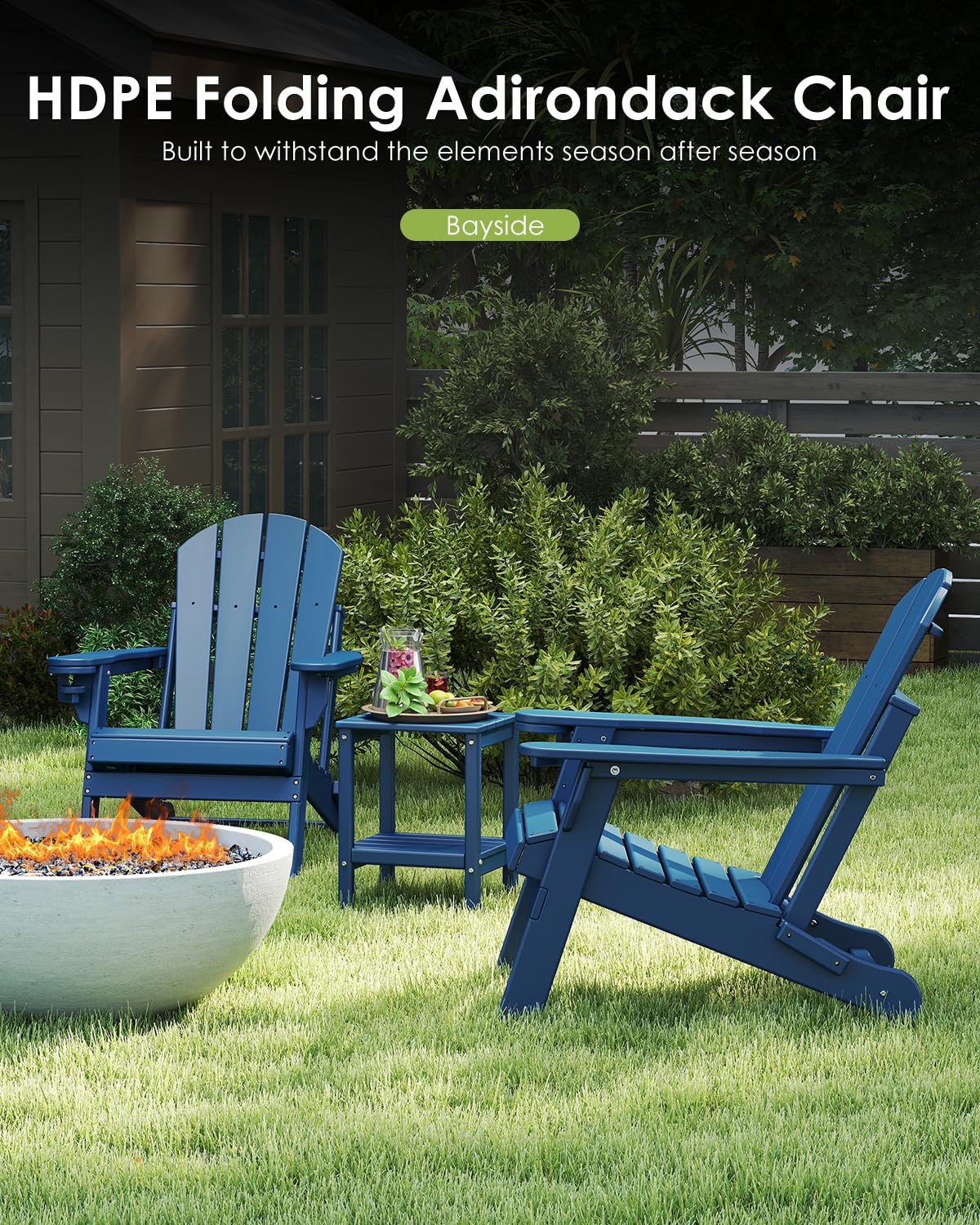チェアセット2、折りたたみ式全天候型、カップホルダー付き、5 - Outdoor Furniture Recliner Set のレビューと価格