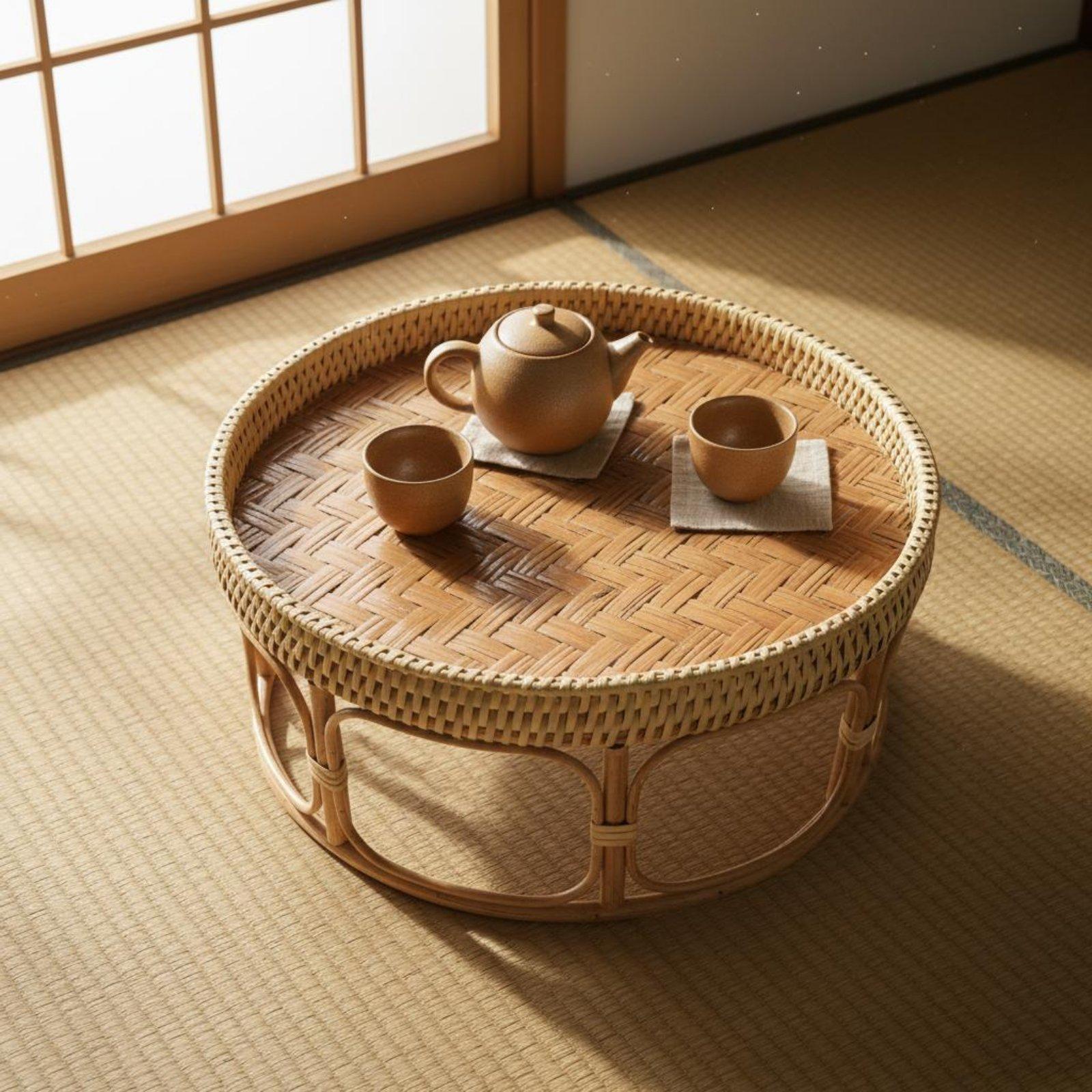 ラタン製ティーテーブル 軽量ピクニックティーテーブル 屋外用 - Outdoor Furniture Rattan のレビューと価格
