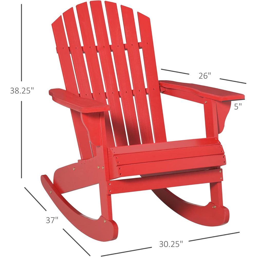木製アディロンダックロッキングチェア、屋外ラウンジチェア、ス - Adirondack Chair Wood のレビューと価格