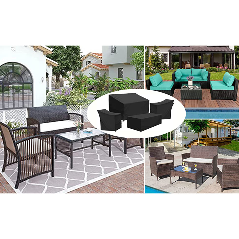 1-4 ピース屋外ベランダパティオガーデン家具カバーセット  - Outdoor Furniture Durable のレビューと価格