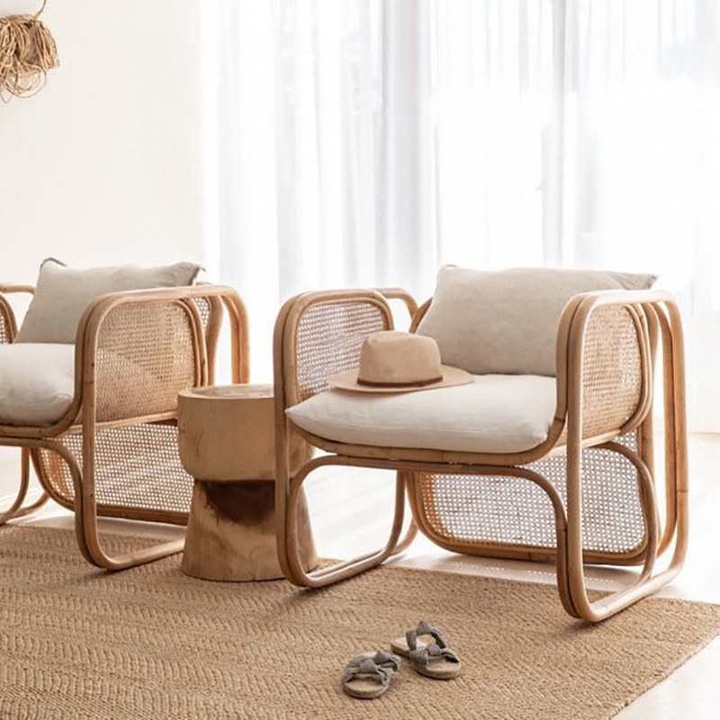 日本製籐製ソファ組み合わせ インドネシア風屋外ホームステイス - Outdoor Furniture Japanese Style のレビューと価格