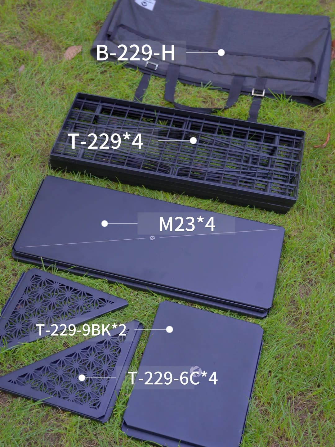 CAMPINGMOON T-229-9BK-2P 2ピースア - Outdoor Furniture Australia のレビューと価格