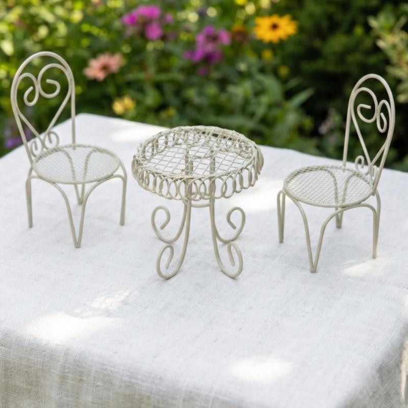 1/3 個ドールハウスガーデンディスプレイオーナメント小道具 - Outdoor Furniture Design のレビューと価格