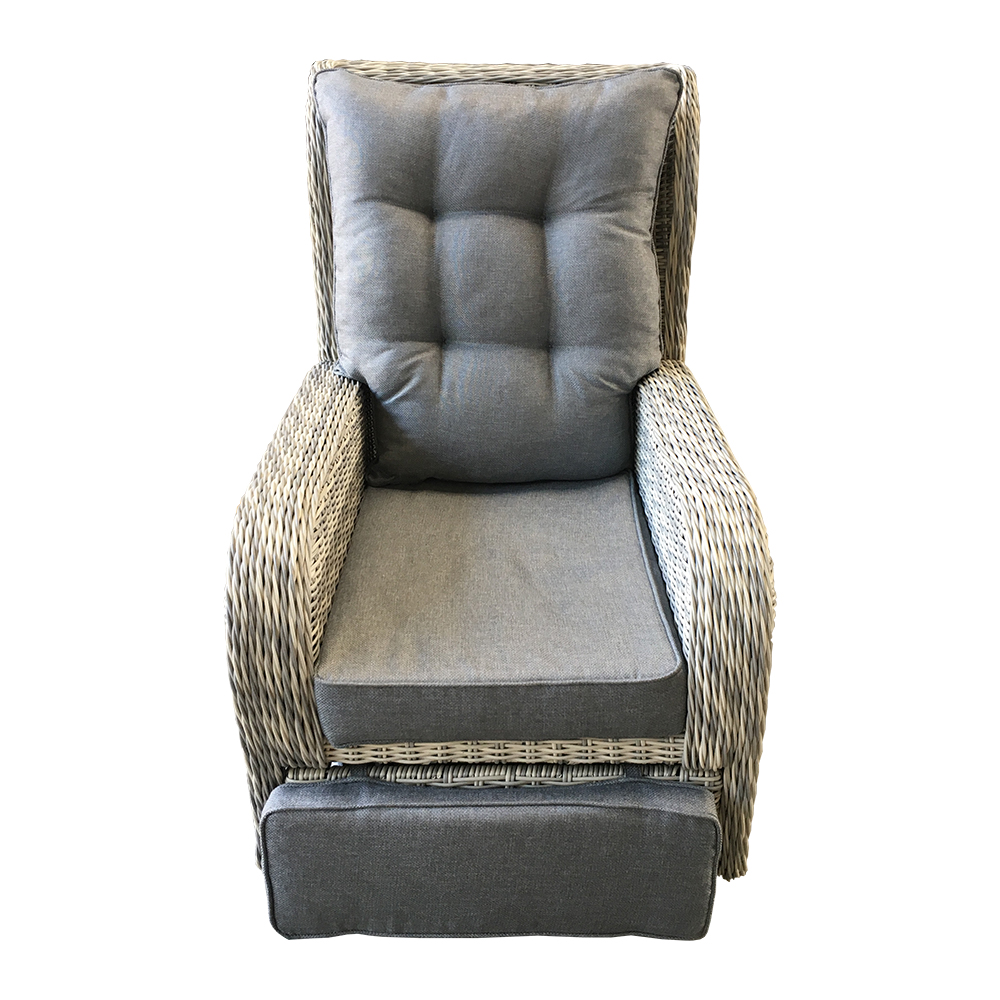 屋外ガーデン家具パティオリクライニングスイベルソファセット - Outdoor Furniture Recliner Set のレビューと価格
